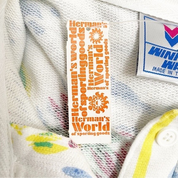 NWT Vintage Winning Ways Tropical Sailing Long Sleeve Knit Pullover Size Small - Picture 9 of 12